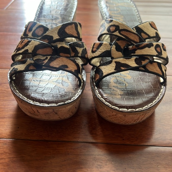 Sam Edelman Leopard Print Sandals - Picture 2 of 8